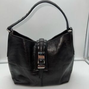 Hirofu made in Italy Chocolate Brown Leather and Suede Handbag
